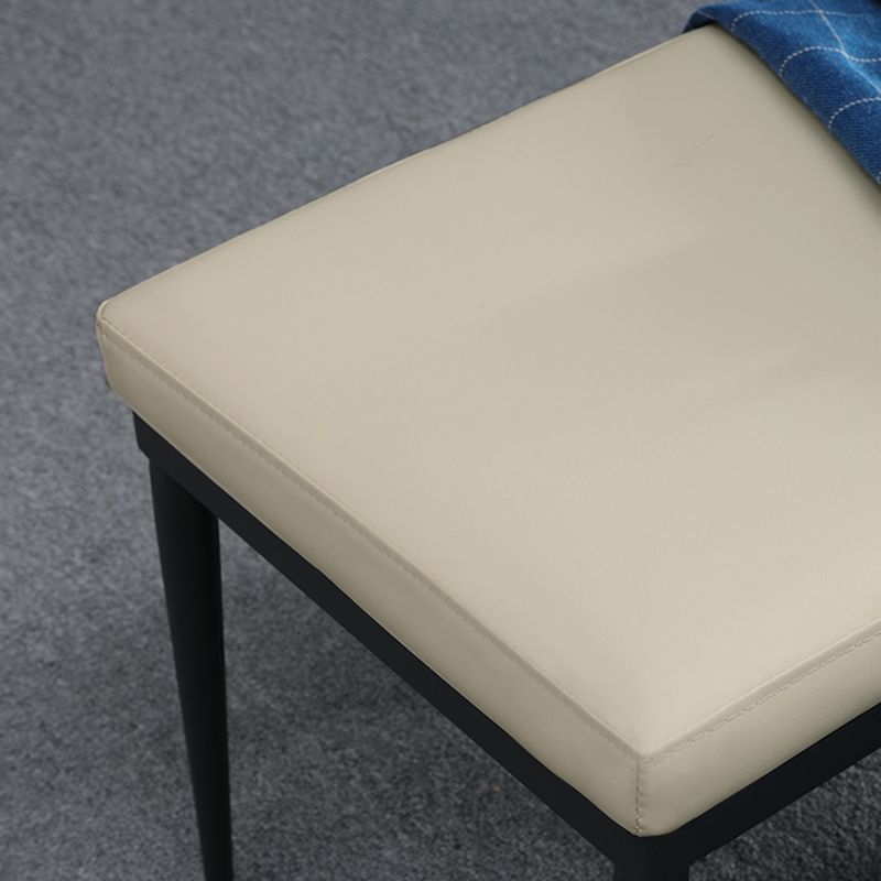 Upholstery Included Dining Bench, 18"H Bench with Black Metal Legs Clearhalo 'Benches' 'Chairs & Seating' 'furn' 'furn_benches' 'Furniture' 'Living Room Furniture' 1200x1200_c1f4d31d-fe07-4b80-afff-4b536bb58342