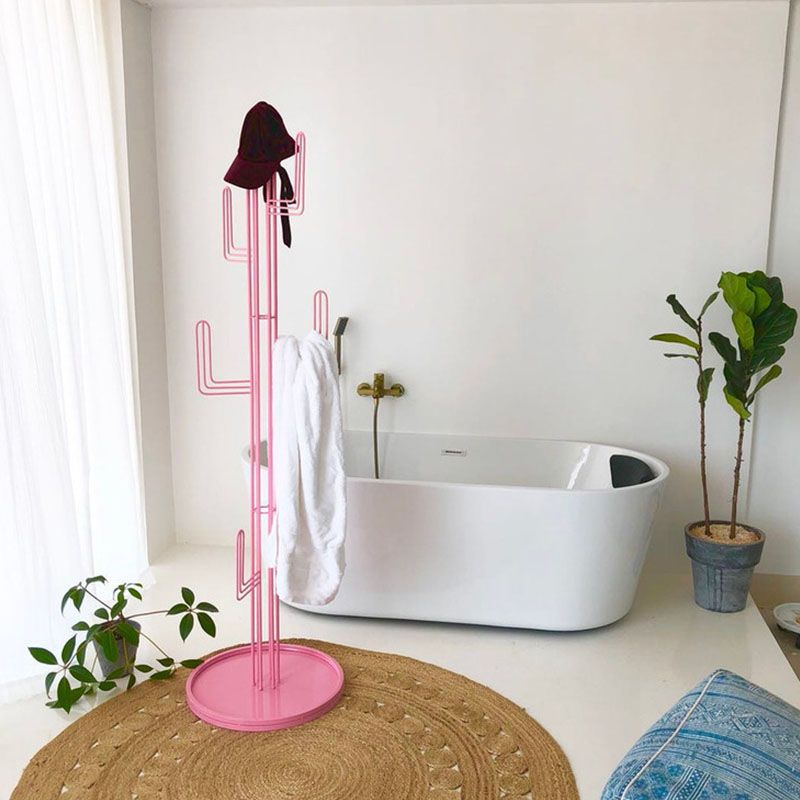 Iron Coat Hanger Free Standing 70.86 Inch Coat Rack for Living Room Clearhalo 'Entry & Mudroom Furniture' 'furn' 'furn_hall_tree_coat_racks' 'Furniture' 'Hall Trees & Coat Racks' 'hall_tree_coat_racks' 1200x1200_c1f4e1b4-4be5-4b5f-8f00-fd64ca63eaf8