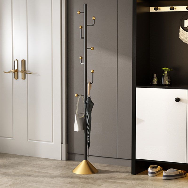 Contemporary Coat Hanger Metal Hooks Included No Distressing Free Standing Coat Rack Clearhalo 'Entry & Mudroom Furniture' 'furn' 'furn_hall_tree_coat_racks' 'Furniture' 'Hall Trees & Coat Racks' 'hall_tree_coat_racks' 1200x1200_c1f6f4c7-876a-4eef-aecc-7995eb265a06