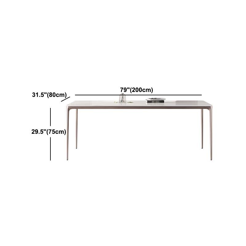 White and Purple Dining Table Modern Stone and Metal Dining Room Table Clearhalo 'Dining Tables & Seating' 'Dining Tables' 'dining_table' 'Furniture' 'furniture_dining_table' 'Kitchen & Dining Furniture' 1200x1200_c1f7e2a8-fd66-49ee-978e-878e7ae16526