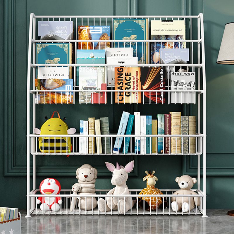 Office Closed Bookshelf Modern Metal Bookcase with Rectangle Shelves Clearhalo 'Bookcases' 'furn' 'furn_bookcases' 'Furniture' 'furniture_bookcases' 'Office Furniture' 1200x1200_c1f8c45b-e27c-4630-98bc-f77c8c598085