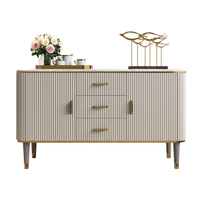 Luxury Style Sideboard 32-inch Height Stone Top Cupboard for Kitchen Clearhalo 'buffet_sideboard' 'Buffets & Sideboards' 'furn' 'furn_buffet_sideboard' 'Furniture' 'Kitchen & Dining Furniture' 1200x1200_c1f94889-45f1-420f-9044-294edc3a7e2e