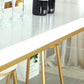 Juego de mesa de Pub rectangular moderna de 1/4 piezas, mesa de mostrador de madera con taburetes altos