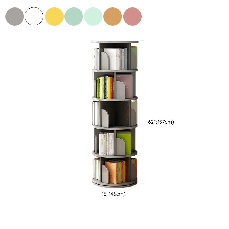 Engineered Wood Closed Back Bookcase Scandinavian Standard Bookshelf Clearhalo 'Bookcases' 'furn' 'furn_bookcases' 'Furniture' 'Office Furniture' 1200x1200_c1fc62a6-c70c-407b-a9a5-4667a0cdf3d3