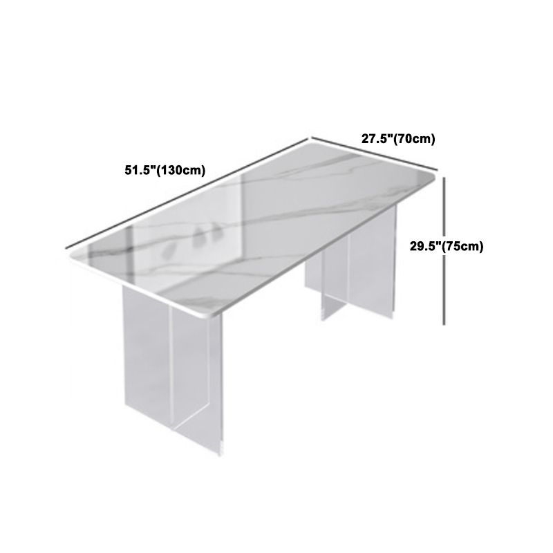 Modern 1/2/4/5/6 Pieces Dining Set Rectangle Stone Dining Table for Dining Room