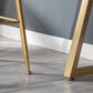 Glam Marble Bar Table with Rectangle Table Top Double Pedestal Table - 41.3" H Clearhalo 'Bar Furniture' 'Bar Tables' 'bar_tables' 'furn' 'furn_bar_tables' 'Furniture' 'furniture_bar_tables' 'Kitchen & Dining Furniture' 1200x1200_c2001c4d-de14-4011-9bc8-21266c4e762c