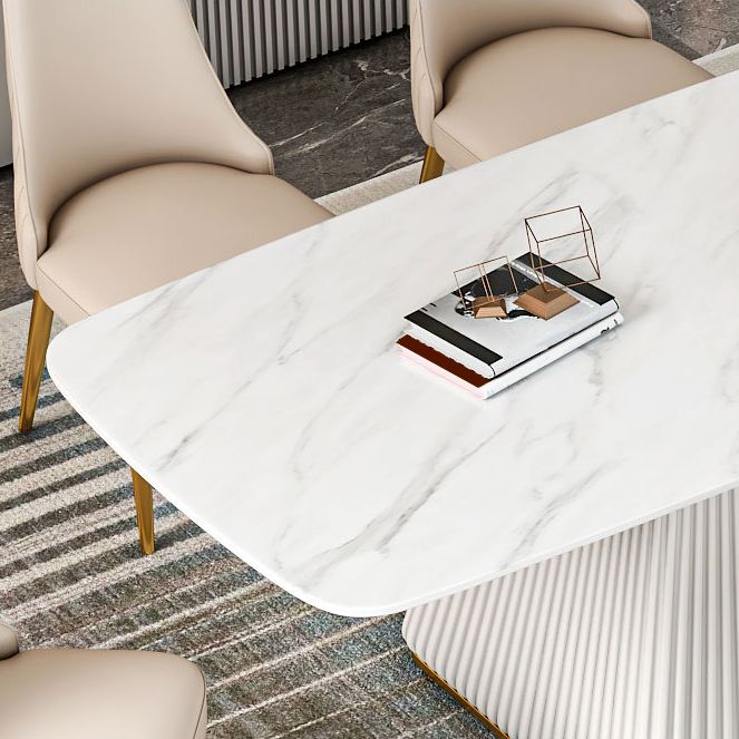 Glam 1/2/5/7 Pieces Dining Set Rectangle Sintered Stone Dining Furniture Set Clearhalo 'Dining Room Sets' 'Dining Tables & Seating' 'dining_room_set' 'furn' 'furn_dining_room_set' 'Furniture' 'furniture_dining_room_set' 'Kitchen & Dining Furniture' 'kitchen&dining_furn' 'kitchen' 1200x1200_c200b0b2-4fe9-4041-8f06-3aba8b0496d8