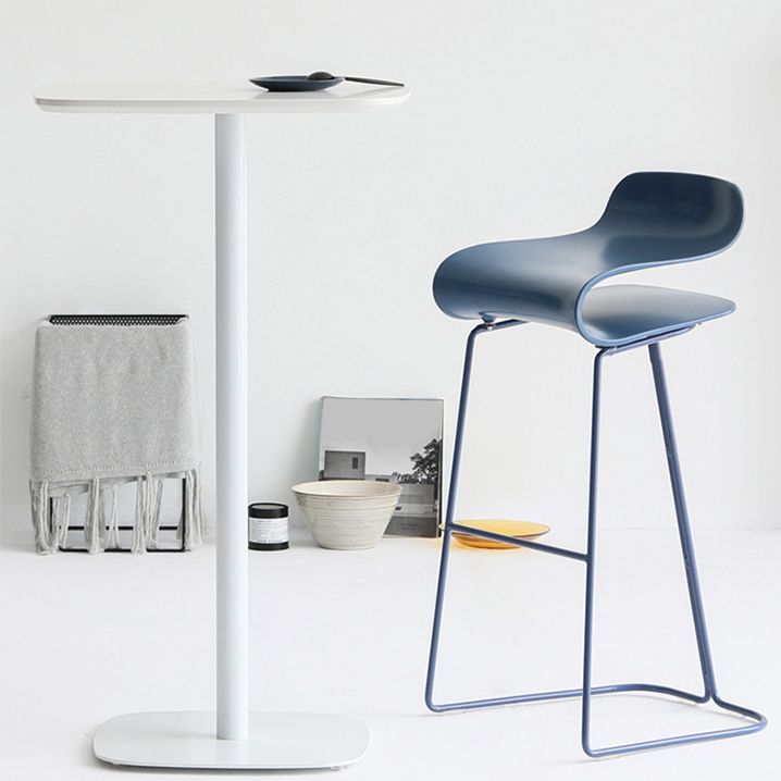 Backrest Armless Counter Stool Modern Iron Bar Stool with Plastic Cushion Clearhalo 'Bar Furniture' 'Bar Stools' 'bar_stools' 'furn' 'furn_bar_stools' 'Furniture' 'Kitchen & Dining Furniture' 1200x1200_c202754a-e344-445f-9672-afa76866fb11