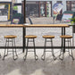Modern Style 1/7 Pieces Bar Table Set Rectangle Pine Wood Counter Table for Balcony Clearhalo 'Bar Furniture' 'furn' 'furn_home_bar_bar_sets' 'Furniture' 'Home Bars & Bar Sets' 'home_bar_bar_sets' 'Kitchen & Dining Furniture' 1200x1200_c20284d4-a397-490a-9220-67dc1a35d318