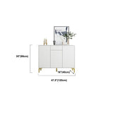 Glam Style Sideboard White Wooden Buffet Stand for Dining Room Clearhalo 'buffet_sideboard' 'Buffets & Sideboards' 'furn' 'furn_buffet_sideboard' 'Furniture' 'Kitchen & Dining Furniture' 1200x1200_c203badf-2155-4fbe-ba77-d49ddd92b143