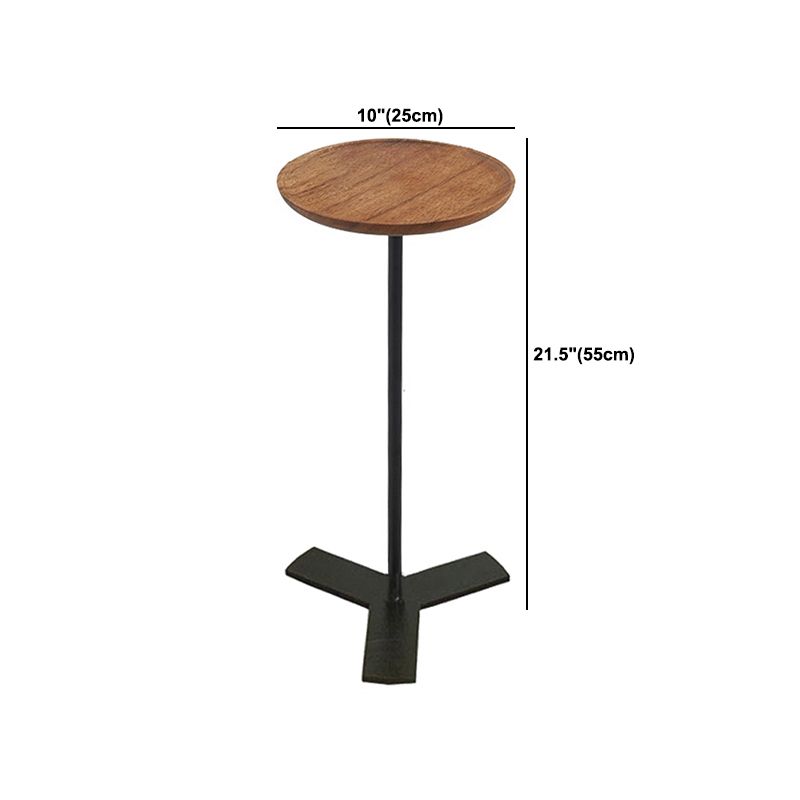 Table de l'extrémité latérale de style contemporain piédestal de canapé rond