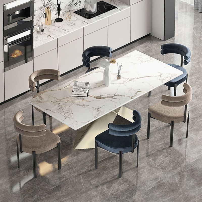 Scandinavian Style Upholstered Side Chairs Open Back Dining Side Armless Chair Clearhalo ' kitchen&dining_furn' 'Dining Chairs' 'Dining Tables & Seating' 'dining_chair' 'furn' 'furn_dining_chair' 'Furniture' 'furniture_dining_chair' 'Kitchen & Dining Furniture' 'kitchen' 1200x1200_c205a636-505d-4a44-8e25-faa1b6c6a773