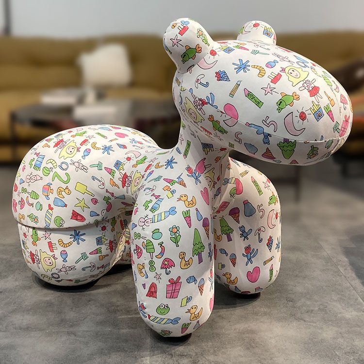 Creative Kid's Dining Chair Upholstered Pony Dining Chair for Home Clearhalo 'Dining Chairs' 'Dining Tables & Seating' 'dining_chair' 'furn' 'furn_dining_chair' 'Furniture' 'Kitchen & Dining Furniture' 1200x1200_c205f6fb-99b9-4897-9503-aa9c1b4fd0ba