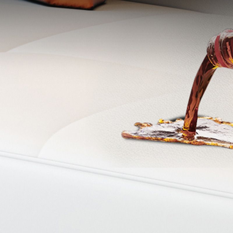 Sofá de brazo cuadrado de cuero moderno y moderno de mediados de siglo