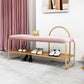 12.6 Inch Wide Glam Bench Foam Cushioned Bench with Shoe Storage Clearhalo 'Benches' 'Chairs & Seating' 'furn' 'furn_benches' 'Furniture' 'Living Room Furniture' 1200x1200_c208a3ce-e0a7-466b-91b0-27e740544346