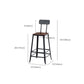 Contemporary Metal Bar Stool Wood Seat Bar Stool for Home Use Clearhalo 'Bar Furniture' 'Bar Stools' 'bar_stools' 'furn' 'furn_bar_stools' 'Furniture' 'Kitchen & Dining Furniture' 1200x1200_c20bb6cb-68e6-40bd-9498-ebb671b42800