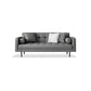 Faux Leather Biscuit Back Sofa 31.49" H Modernism Square Arm Sofa Clearhalo 'furn' 'furn_sofas' 'Furniture' 'furniture_sofas' 'kitchen' 'kitchen_sofas' 'Living Room Furniture' 'Sofa' 'sofas' 1200x1200_c20bd23f-bcf8-4024-865b-bae3ced5a3b1