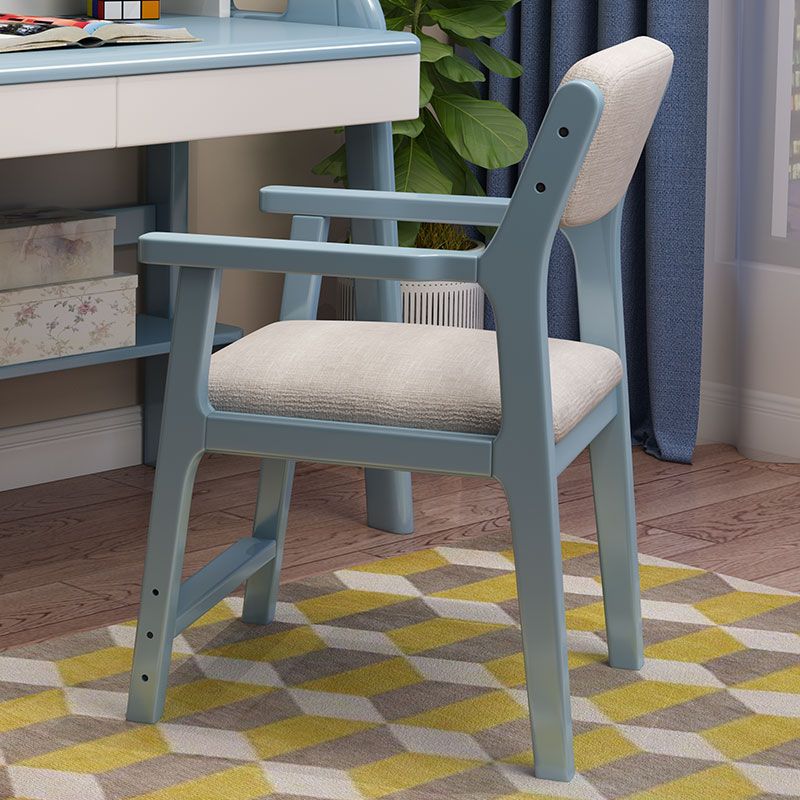 Contemporary Solid Wood Dining Arm Chair Open Back Single Dining Side Chair for Home Use Clearhalo ' kitchen&dining_furn' 'Dining Chairs' 'Dining Tables & Seating' 'dining_chair' 'furn' 'furn_dining_chair' 'Furniture' 'furniture_dining_chair' 'Kitchen & Dining Furniture' 'kitchen' 1200x1200_c20c188d-2536-4d32-bec0-d12c0ca5180e