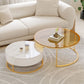 Glass Top Frame Coffee Table Round Nesting Coffee Table Set with Drawer Clearhalo 'Coffee & Accent Tables' 'Coffee Tables' 'coffee_tables' 'furn' 'furn_coffee_tables' 'Furniture' 'Living Room Furniture' 1200x1200_c20d1d12-7f8a-4c8f-8d8d-6d646b806c18
