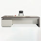Grey Wooden Office Desk Contemporary Pedestal Desk with Cabinet