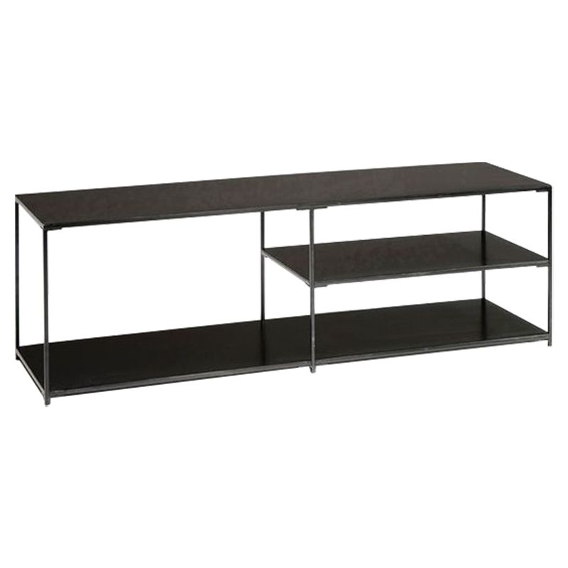 Industrial Metal TV Media Stand Open Shelving TV Stand Console Clearhalo 'furn' 'furn_tv_stands_entertainment_centers' 'Furniture' 'Living Room Furniture' 'TV Stands & Entertainment Centers' 'TV Stands & Media Storage Furniture' 'tv_stands_entertainment_centers' 1200x1200_c20e6c73-53f3-48e9-bd9d-770dcbb1eb2d