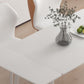 Contemporary Extendable Rectangular White Dining Table with 4 Foot Clearhalo 'Dining Tables & Seating' 'Dining Tables' 'dining_table' 'furn' 'furn_dining_table' 'Furniture' 'Kitchen & Dining Furniture' 1200x1200_c20eaca0-9c3b-4c05-9694-d789d5b76fbf