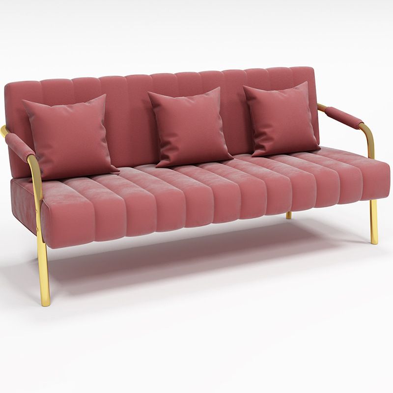Modern Standard Metal Legs Sofa Macaroon Fabric Sofa for Apartment Clearhalo 'furn' 'furn_sofas' 'Furniture' 'furniture_sofas' 'kitchen' 'kitchen_sofas' 'Living Room Furniture' 'Sofa' 'sofas' 1200x1200_c20f735c-443e-4943-b396-f51c85019056