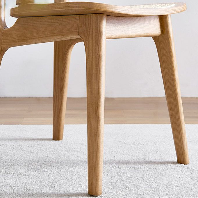 Solid Wood Dining Armless Chairs Indoor-Outdoor Open Back Chair Clearhalo ' kitchen&dining_furn' 'Dining Chairs' 'Dining Tables & Seating' 'dining_chair' 'furn' 'furn_dining_chair' 'Furniture' 'furniture_dining_chair' 'Kitchen & Dining Furniture' 'kitchen' 1200x1200_c210f502-1497-4911-ae5f-71691905f88b