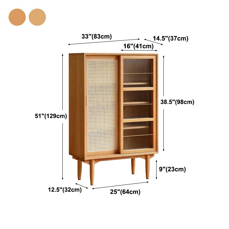 Server da pranzo moderno per scaffalature regolabili in legno in legno per soggiorno