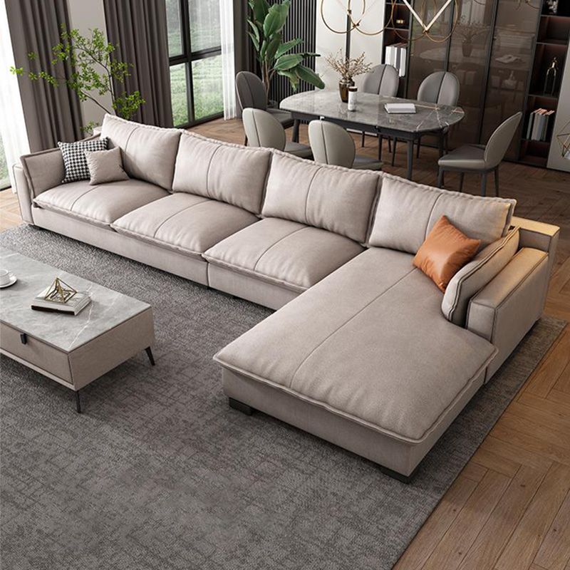 Eingebrauchtes Armsofa & Chaise 129.92 "W 66,93" X D 31,5 H "X Loose Back Sofa, Kunstleder