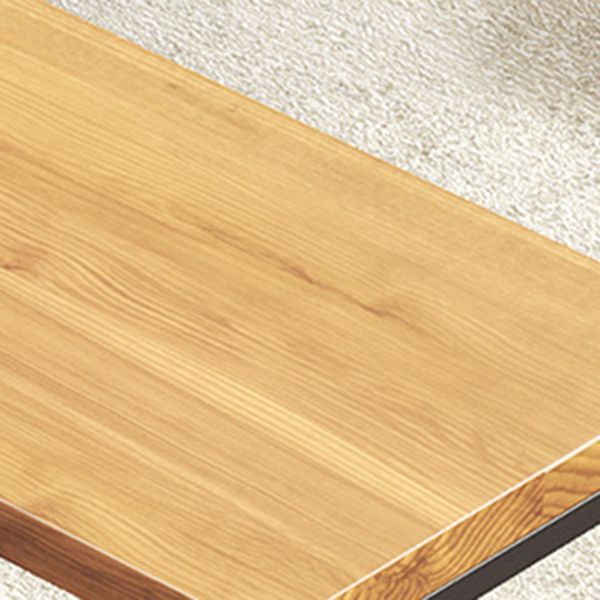 Tavolo da barra in legno di pino rettangolare tavolo da barra industriale con doppio piedistallo