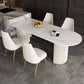 Oval Shape Modern Style Dining Table White Fixed Table with Sintered Stone Clearhalo ' dining_table' 'Dining Tables & Seating' 'Dining Tables' 'furn' 'furn_dining_table' 'Furniture' 'furniture_dining_table' 'Kitchen & Dining Furniture' 'kitchen&dining_furn' 'kitchen' 'kitchen_dining_table' 1200x1200_c2161144-83be-4c42-9f51-185bfc3cb7e8