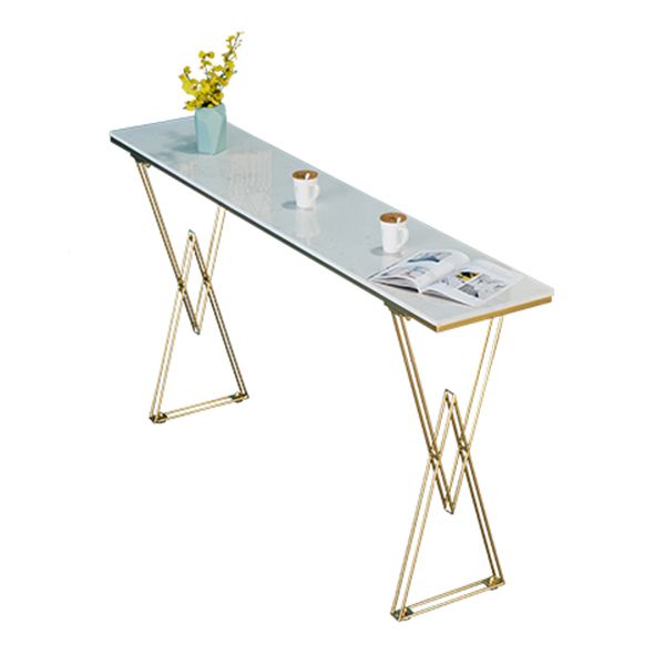 Mesa de madera blanca glamorosa y juego de heces 1/2/3/5 piezas de doble pedestal set