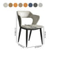 Contemporary Dining Arm Chair Matte Finish Leather Curved Open Back Chair Clearhalo ' kitchen&dining_furn' 'Dining Chairs' 'Dining Tables & Seating' 'dining_chair' 'furn' 'furn_dining_chair' 'Furniture' 'furniture_dining_chair' 'Hogar' 'Kitchen & Dining Furniture' 'kitchen' 'Mesa de Comedor y Asientos' 'Mueble de Cocina y Comedor' 'Muebles' 'Silla de Cocina / Comedor' 1200x1200_c216c318-18b2-457c-aa4c-dd8e9f8ed57a