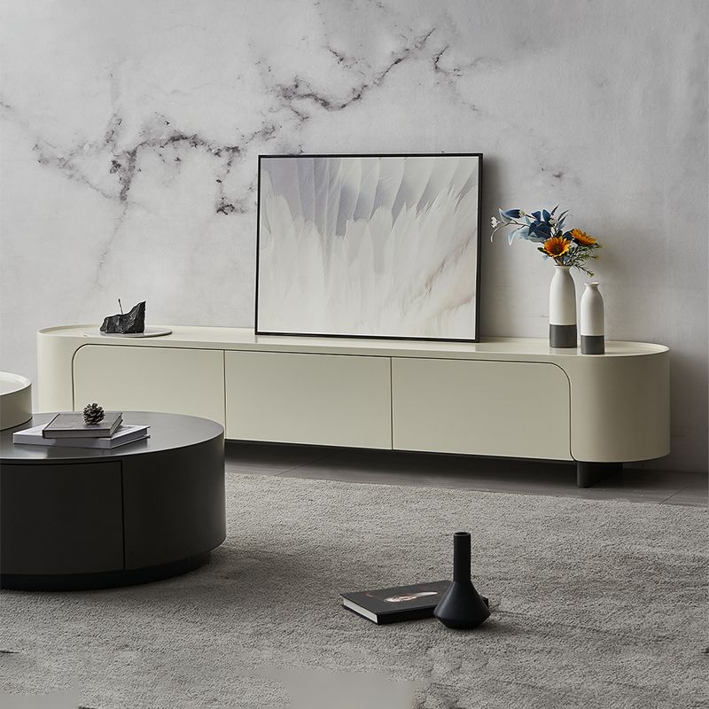 Stone TV Media Console Contemporary Media Console with 3 Drawers Clearhalo 'furn' 'furn_tv_stands_entertainment_centers' 'Furniture' 'Living Room Furniture' 'TV Stands & Entertainment Centers' 'TV Stands & Media Storage Furniture' 'tv_stands_entertainment_centers' 1200x1200_c2175f61-8eda-4218-afd9-7d6531bf6146