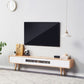 Scandinavian TV Console Solid Wood TV Media Console with Drawers