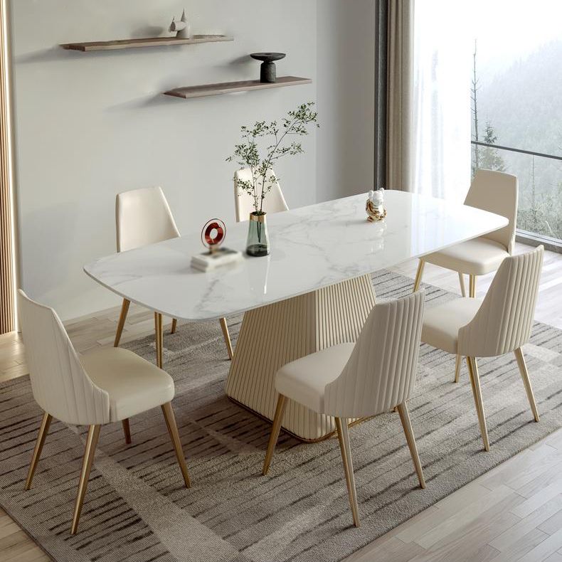 Contemporary 1/4/5/6/7 Pieces Dining Set Dining Room Table Set for Home Clearhalo 'Dining Room Sets' 'Dining Tables & Seating' 'dining_room_set' 'furn' 'furn_dining_room_set' 'Furniture' 'furniture_dining_room_set' 'Kitchen & Dining Furniture' 'kitchen&dining_furn' 'kitchen' 1200x1200_c218edb6-8890-43ca-bbc2-ab9125376b6c
