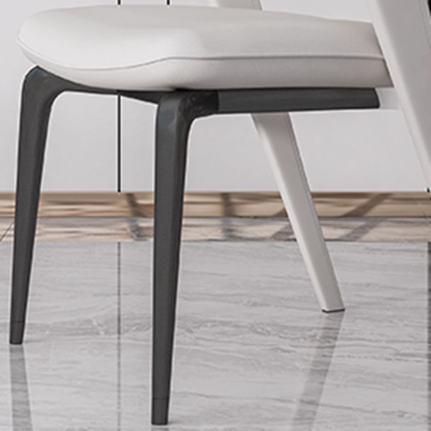 Set da tavolo in metallo in pietra sinterizzata in stile moderno Set da pranzo 1/3/4/5 pezzi