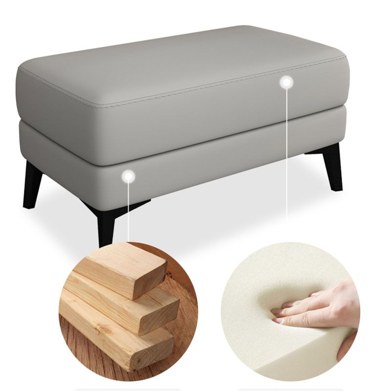 Modernismus Lederspeicher Ottomanen Rechteck Speicher Osmanen mit Beinen für Wohnzimmer