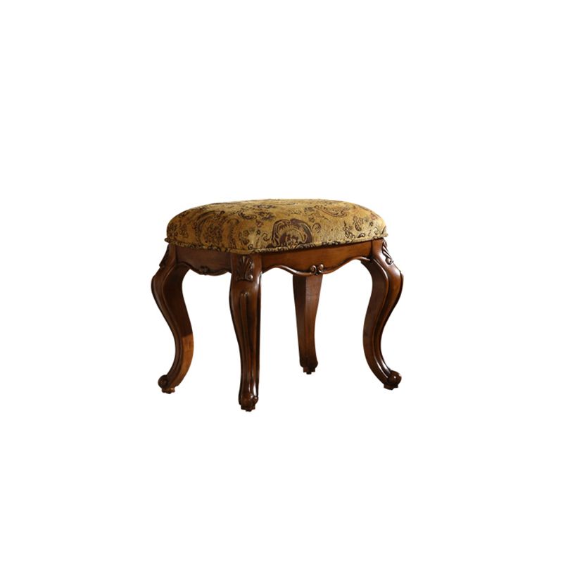 18.89 "Tocador marrón ancho con tocador de maquillaje de vidrio espejo con 5 cajones de almacenamiento