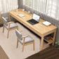 Modern Style Writing Desk Home Wooden Rectangle Office Desk with H-Shape Legs