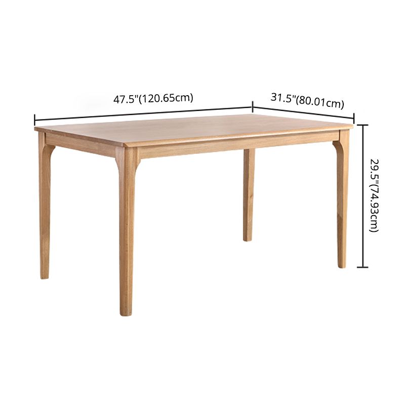 Minimalist Style Solid Wood Dining Set with Traditional Height Table and 4 Legs Base for Home Use Clearhalo 'Dining Room Sets' 'Dining Tables & Seating' 'dining_room_set' 'furn' 'furn_dining_room_set' 'Furniture' 'furniture_dining_room_set' 'Kitchen & Dining Furniture' 'kitchen&dining_furn' 'kitchen' 1200x1200_c21fc4ed-27d3-49b8-9c24-eab932bc953e