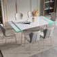 Extendable 1/4/5/7 Pieces Dining Set Sintered Stone Dining Table Set with Chairs Clearhalo 'Dining Room Sets' 'Dining Tables & Seating' 'dining_room_set' 'furn' 'furn_dining_room_set' 'Furniture' 'furniture_dining_room_set' 'Kitchen & Dining Furniture' 'kitchen&dining_furn' 'kitchen' 1200x1200_c220703a-698e-486a-9207-c8c80386ada5