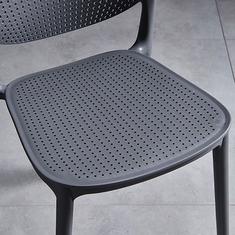 Plastic Scandinavian Kitchen Dining Room Side Chair Open Back Chair Clearhalo ' kitchen&dining_furn' 'Dining Chairs' 'Dining Tables & Seating' 'dining_chair' 'furn' 'furn_dining_chair' 'Furniture' 'furniture_dining_chair' 'Kitchen & Dining Furniture' 'kitchen' 1200x1200_c221298e-88aa-490f-adbd-03cfca5d7170