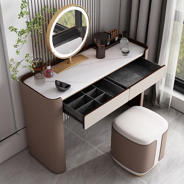 Eigentijds 30.7 "Hoogte Slate Top Table Make -up ijdelheid met laden