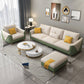 Modern Standard Square Arm Faux Leather Stain Resistant Sofa Couch