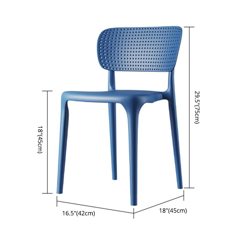 Contemporary Plastic Dining Chair 16.5'' Wide Open Side Chair for Home Use Clearhalo ' kitchen&dining_furn' 'Dining Chairs' 'Dining Tables & Seating' 'dining_chair' 'furn' 'furn_dining_chair' 'Furniture' 'furniture_dining_chair' 'Kitchen & Dining Furniture' 'kitchen' 1200x1200_c22714f0-69f8-4498-84e8-0df0147c3cba