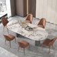 Luxury Sintered Stone Kitchen Home Fixed Double Pedestal Dining Table Clearhalo 'Dining Tables & Seating' 'Dining Tables' 'dining_table' 'furn' 'furn_dining_table' 'Furniture' 'Kitchen & Dining Furniture' 1200x1200_c227a9aa-6804-460e-8265-343127751020