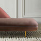 Contemporary Velvet Chaise Lounge Couch One Armed Lounge Chair