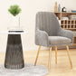 Scandinavian Upholstered Arm Dining Chair Solid Back Dining Single Chair for Home Clearhalo ' kitchen&dining_furn' 'Dining Chairs' 'Dining Tables & Seating' 'dining_chair' 'furn' 'furn_dining_chair' 'Furniture' 'furniture_dining_chair' 'Kitchen & Dining Furniture' 'kitchen' 1200x1200_c228e464-5329-44d1-b71a-3871c089f83a